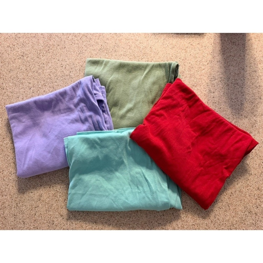 St. John's Bay Tank Top Womens L Multi-Color Good Cotton Essential Lot of 4